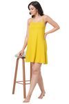 Inner Sense Organic Cotton Short Nightdress - Super Lemon — thumbnail 2